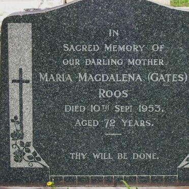 ROOS Maria Magdalena nee GATES -1953