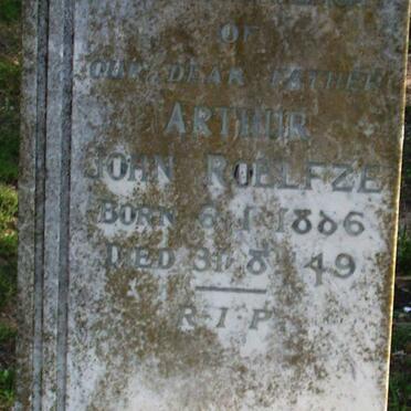 ROELFZE Arthur John 1886-1949