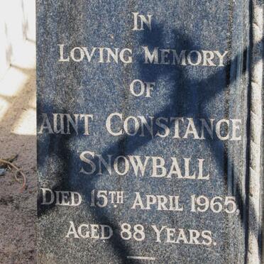 SNOWBALL Constance -1965