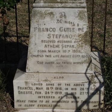 SEPAR Franco Guiseppe Stefano 1852-1904