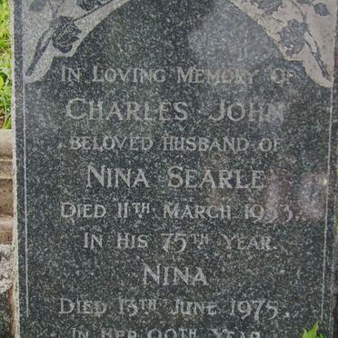 SEARLE Charles John -1953 &amp; Nina -1975