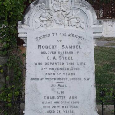 STEEL Robert Samuel -1919 &amp; Charlotte Ann -1944