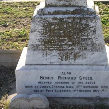 STEED Henry Richard 1850-1927 &amp; Anne 1848-1922