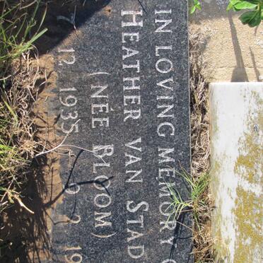 STADEN Heather, van nee BLOOM 1935-1984