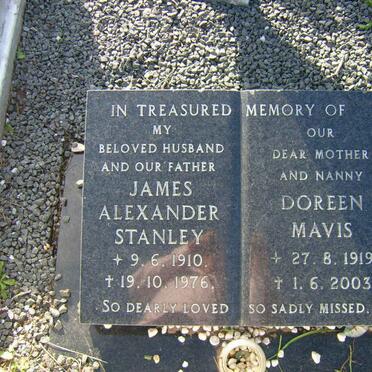 STANLEY James Alexander 1910-1976 &amp; Doreen Mavis 1919-2003