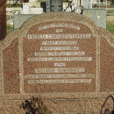 STANNARD Arthur 1880-1957 &amp; Cecilia Comfort HAYNES 1884-1947