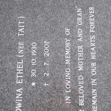 SWANEPOEL  Edwina Ethel nee TAIT 1930-2007