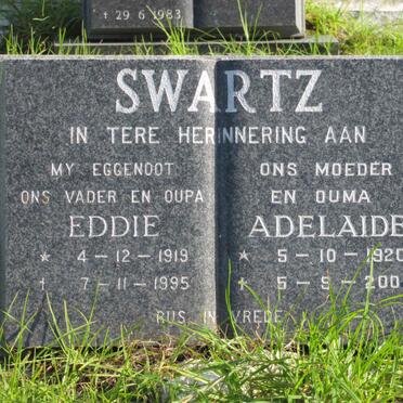 SWARTZ Eddie 1919-1995 &amp; Adelaide 1920-2001