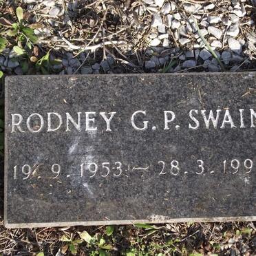 SWAIN  Rodney G.P. 1953-1993