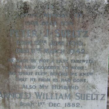SUELTZ Peter J. 1910-1942 :: SUELTZ Arnold William 1882-1942
