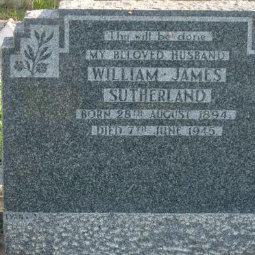 SUTHERLAND William James 1894-1945