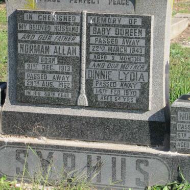 SYPHUS Norman Allan 1913-1962 &amp; Dinnie Lydia -1970 :: SYPHUS Doreen :: SYPHUS Norman -1970