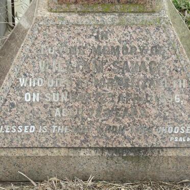 SAVAGE William -1896