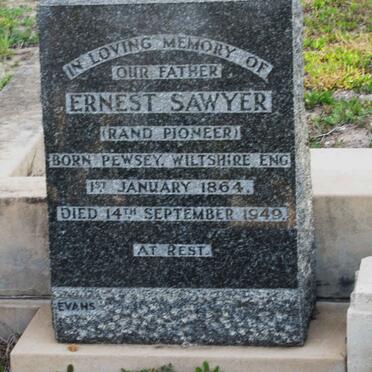 SAWYER Ernest 1864-1949