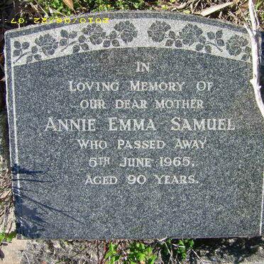 SAMUEL Annie Emma  -1965