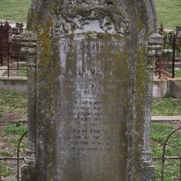 SANDERSON Johan -1906 :: SANDERSON Anna Maria -1900 :: SANDERSON Johan Ernest -1926