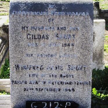 SHORT Gildas -1944 &amp; Winifred Jane -1968