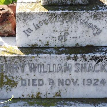 SHACKLETON Henry William -1924