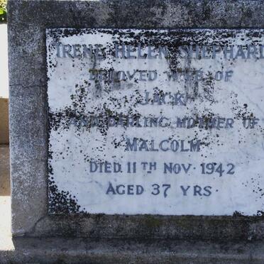 SHEPHARD Irene Helen -1942 :: SHEPHARD Malcolm -1942