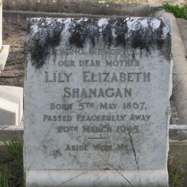 SHANAGAN Lily Elizabeth 1867-1945