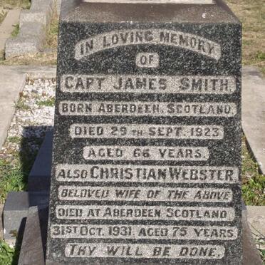 SMITH James -1923 :: SMITH Christian Webster -1931