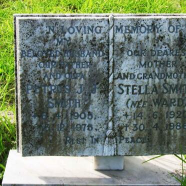 SMITH Petrus J J 1905-1975 &amp; Stella WARD 1920-1986