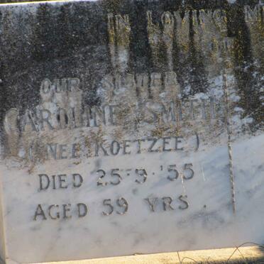 SMITH Caroline nee KOETZEE -1955