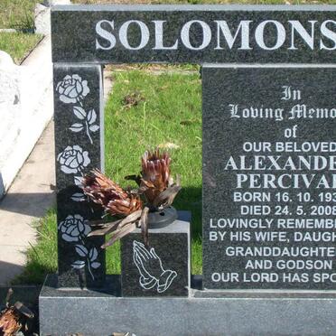 SOLOMONS Alexander Percival 1933-2008