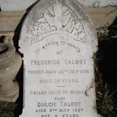 TALBOT Frederick -1926 :: TALBOT Betty -1953 :: TALBOT  Dulcie -1927