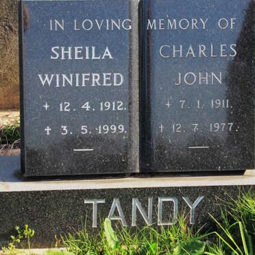 TANDY Charles John 1911-1977 &amp; Sheila Winifred 1912-1999 