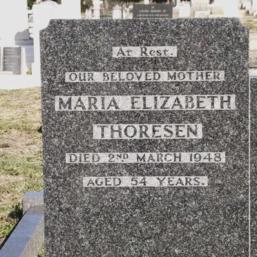 THORESEN Maria Elizabeth -1948