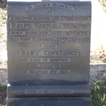 THOMSON Ralph Wardlaw 1878-1927 :: THOMSON Constance :: Phyllis 1893-1970