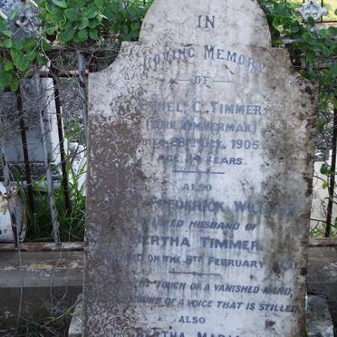 TIMMER Ethel C. -1905 :: TIMMER John Frederick William -1930 &amp; Bertha Maria GELDERBLOM -1989