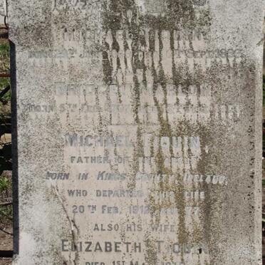 TIQUIN Michael -1913 &amp; Elizabeth 1915 :: TIQUIN Michael 1856-1899 :: MARLOW Bridget  nee TIQUIN 1867-1901