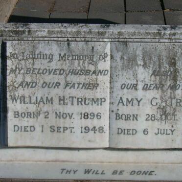 TRUMP William H. 1896-1948 &amp;  Amy G. 1893-1975