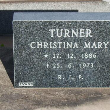 TURNER Christina Mary 1886-1973