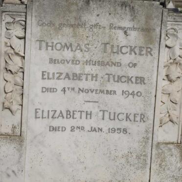 TUCKER Thomas -1940 &amp; Elizabeth -1958