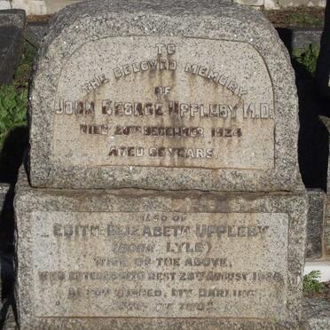 UPPLEBY John George -1924 &amp; Edith Elizabeth LYLE -1936
