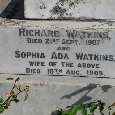 WATKINS Richard -1907 &amp; Sophia Ada -1909
