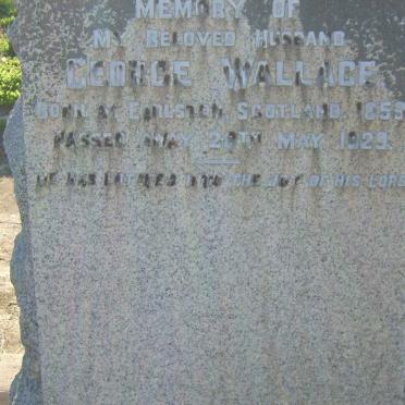 WALLACE George 1859-1929