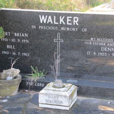 WALKER Bill 1910-1962 :: WALKER Dennis 1925-1978 :: WALKER Robert Brain 1951-1951