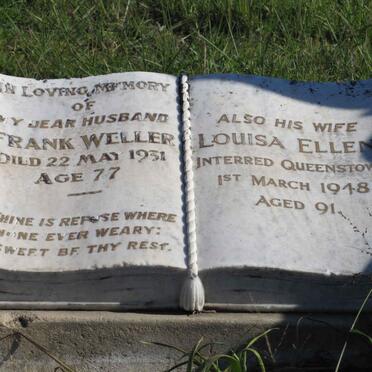 WELLER Frank -1931 &amp; Louisa Ellen -1948