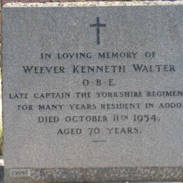 WEEVER Kenneth Walter -1954