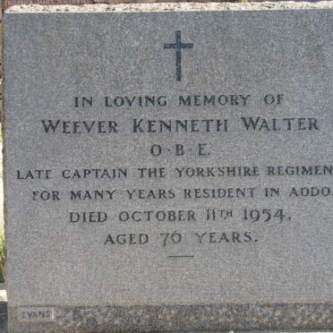 WEEVER Kenneth Walter -1954