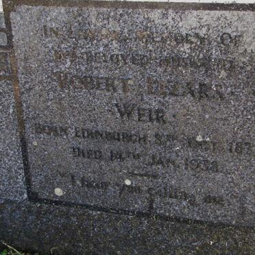 WEIR Robert Lizars 1872-1938