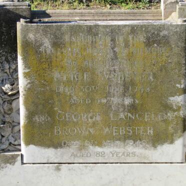 WEBSTER George Lancelot Brown -1949 &amp; Alice -194? 