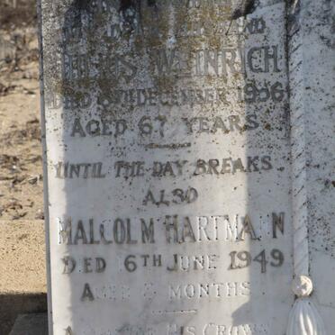 WEINRICH Julius -1956 :: HARTMANN Malcolm -1949