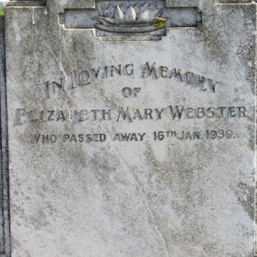WEBSTER Elizabeth Mary -1939 