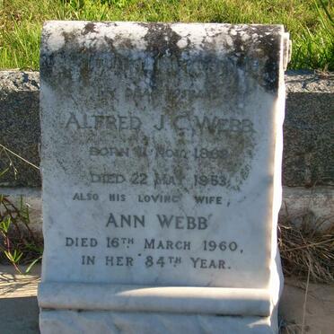 WEBB Alfred J.C. 1869-1953 &amp; Ann -1960 
