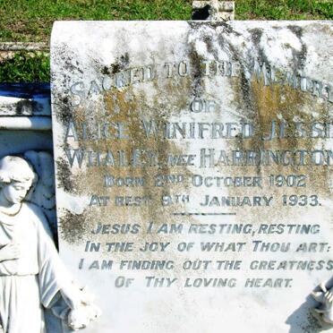 WHALEY Alice Winifred Jessie nee HARRINGTON 1902-1933